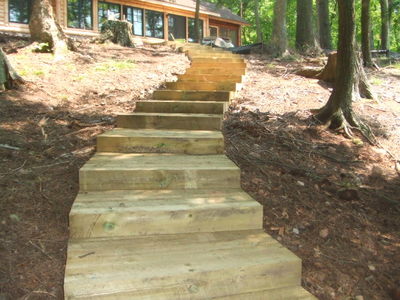 timber stairs
